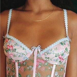 For Love And Lemons Swaying Rose Bustier